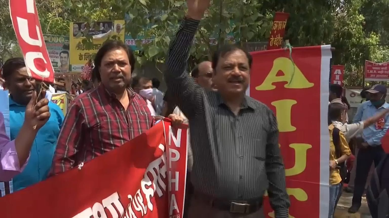 Cortei di protesta in India 