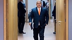 Hungarian Prime Minister Viktor Orban arrives for an EU summit in Brussels on Friday.
