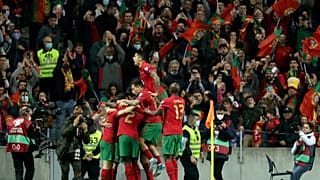 Portugal celebra primeiro golo contra a Macedónia do Norte