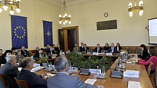 Az Országgyűlés honvédelmi és rendészeti bizottságának ülése 2021. október 14-én. A bizottság utóljára február 23-án ülésezett