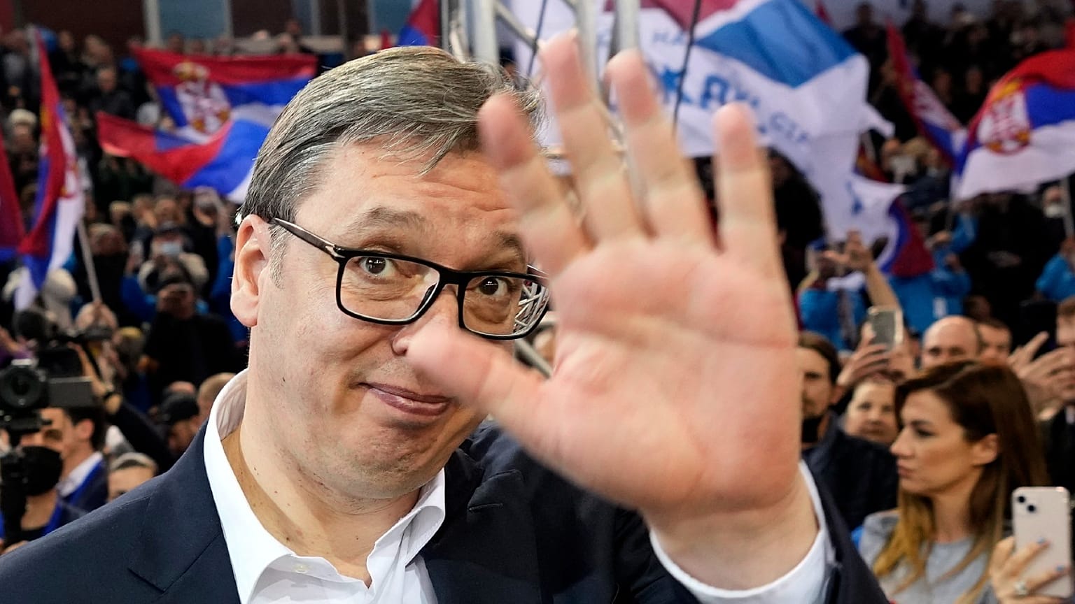 Präsident von Serbien Aleksandar Vucic