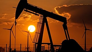 A pumpjack extracts crude at an oil field in Emlichheim, Germany, March 18, 2022