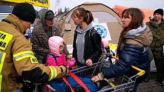 Refugiados ucranianos en Polonia