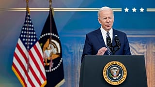 Le président des Etats-Unis, Joe Biden, lors d'une conférence de presse organisée à la Maison-Blanche, le 31 mars 2022