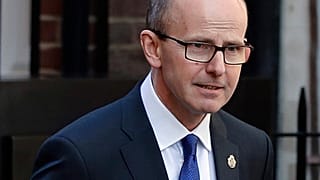 FILE - Jeremy Fleming, head of the British Government Communications Headquarters (GCHQ), is photographed in London