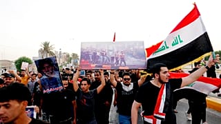 أرشيف: صورة من المظاهرات التي هزت العراق العام الماضي