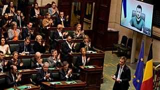 Discours du président ukrainien devant le Parlement belge