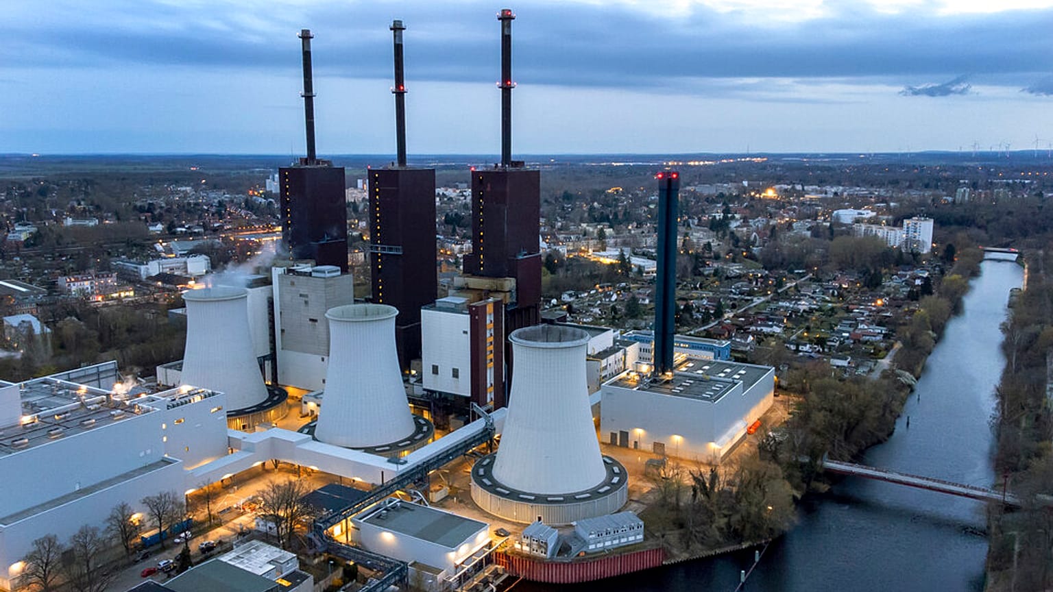 Газовая электростанция в Лихтерфельде в Берлине, 30 марта 2022