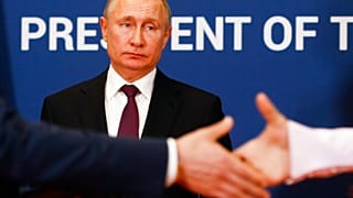Putyin egy 2019-es, belgrádi találkozón