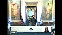 Nicolás Maduro y el fiscal de la CPI