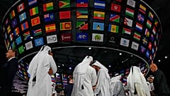 Au palais des congrès de Doha, Qatar, le 31 mars 2022