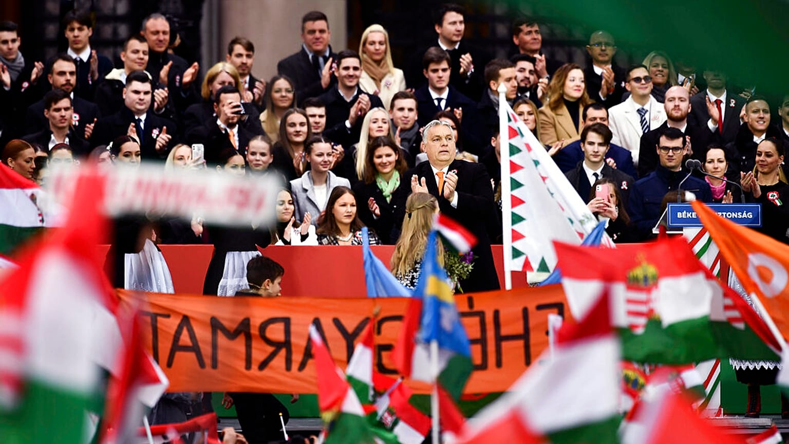  Viktor Orban durante un acto de campaña el 15 de marzo en Budapest.