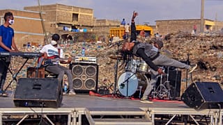 Julius Owino aka Juliani performing in Dandora, Kenya