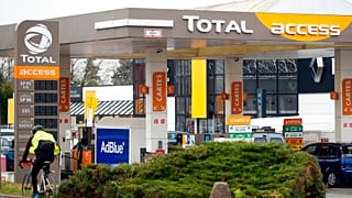 Une station service en France 