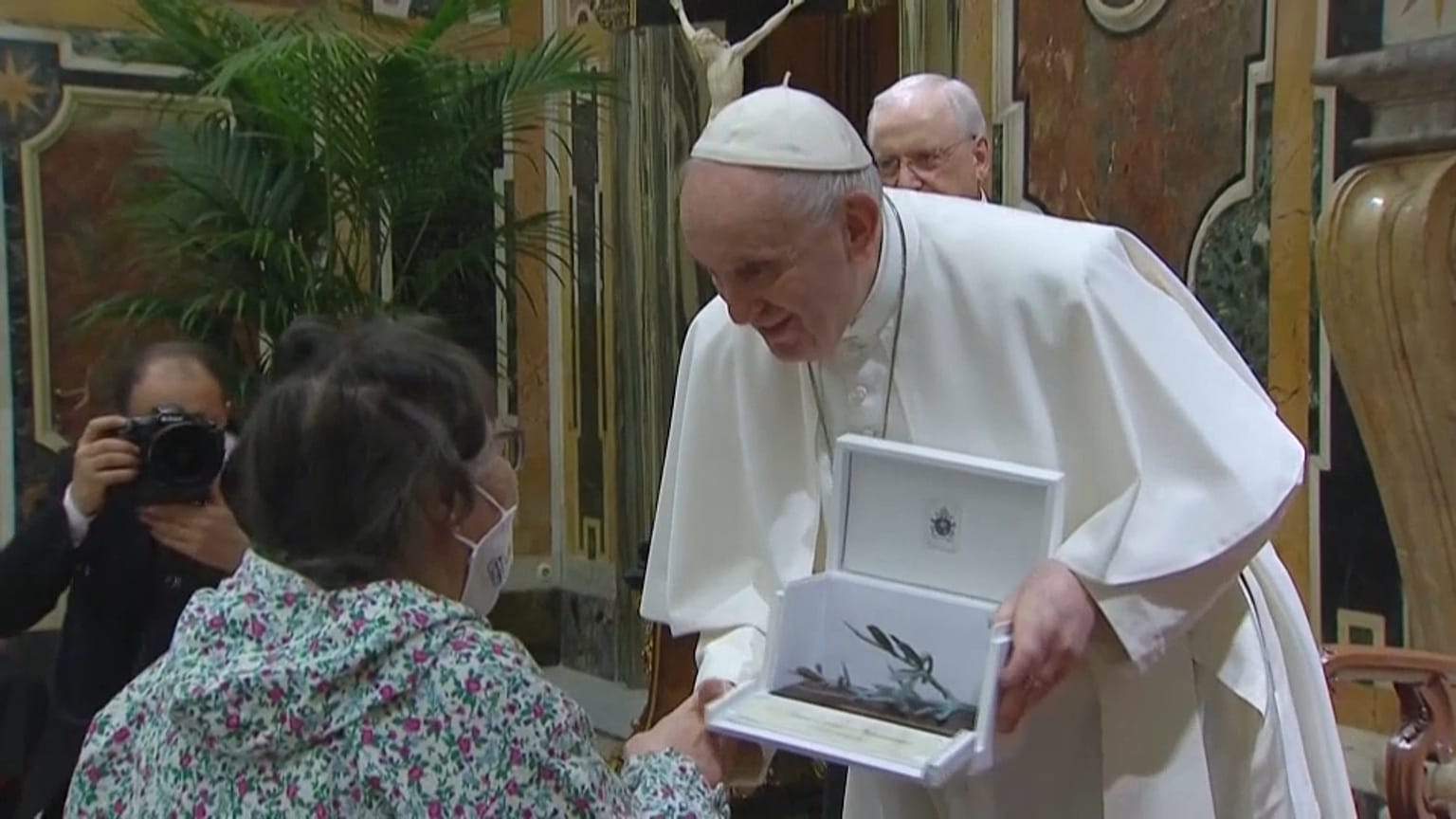 El Papa Francisco durante la audiencia en el Vaticano