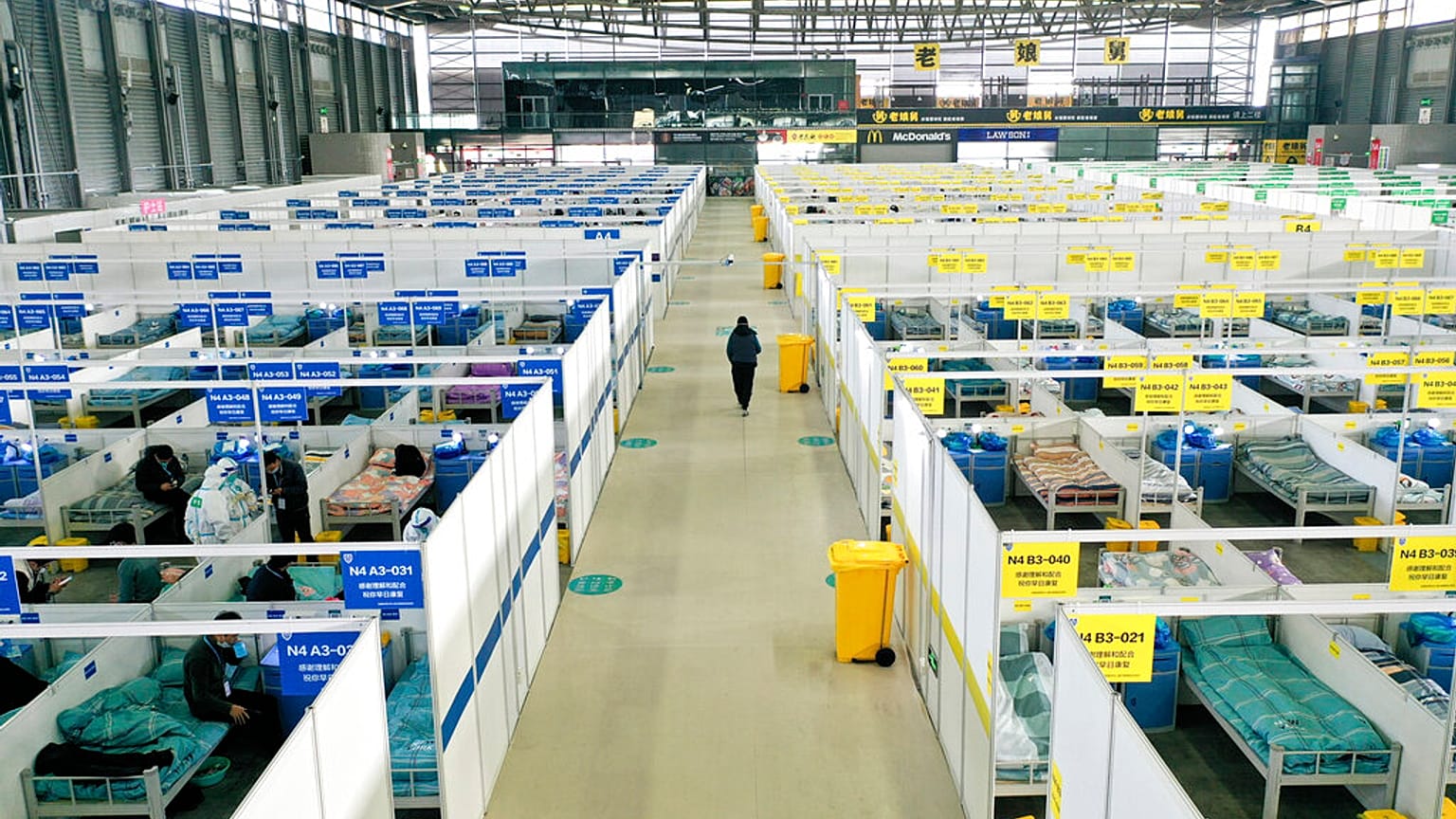 Şangay Expo Merkezi asemptomatik ve hafif Covid-19 hastalarının karantina merkezine dönüştürüldü