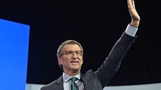 Feijóo nach seiner Wahl zum Parteichef in Sevilla, 2.4.2022.
