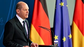 Kanzler Olaf Scholz an diesem Sonntag in Berlin