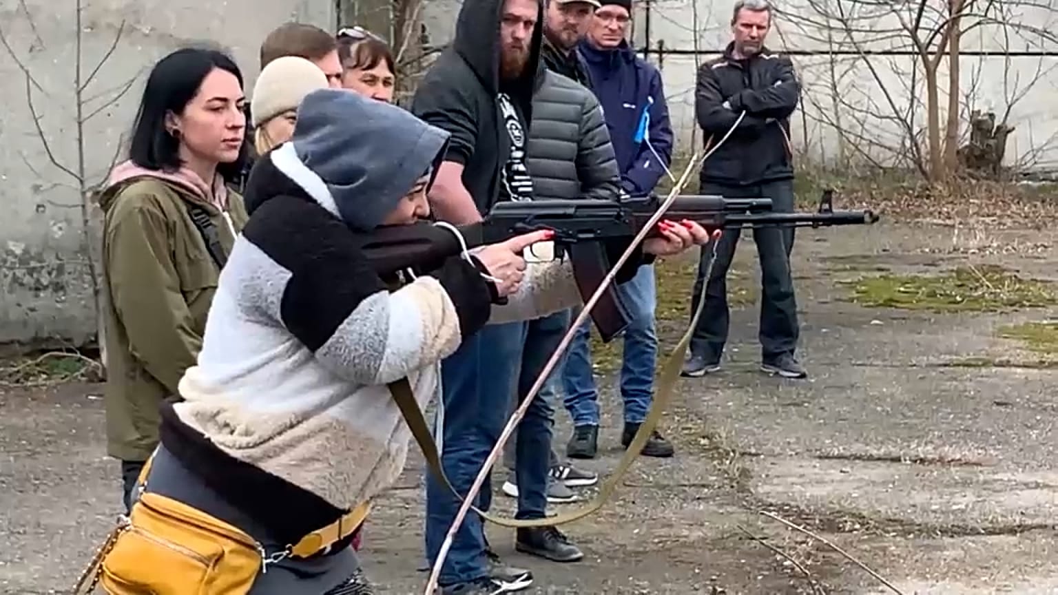 Esercitazioni tra i  civili a Odessa 