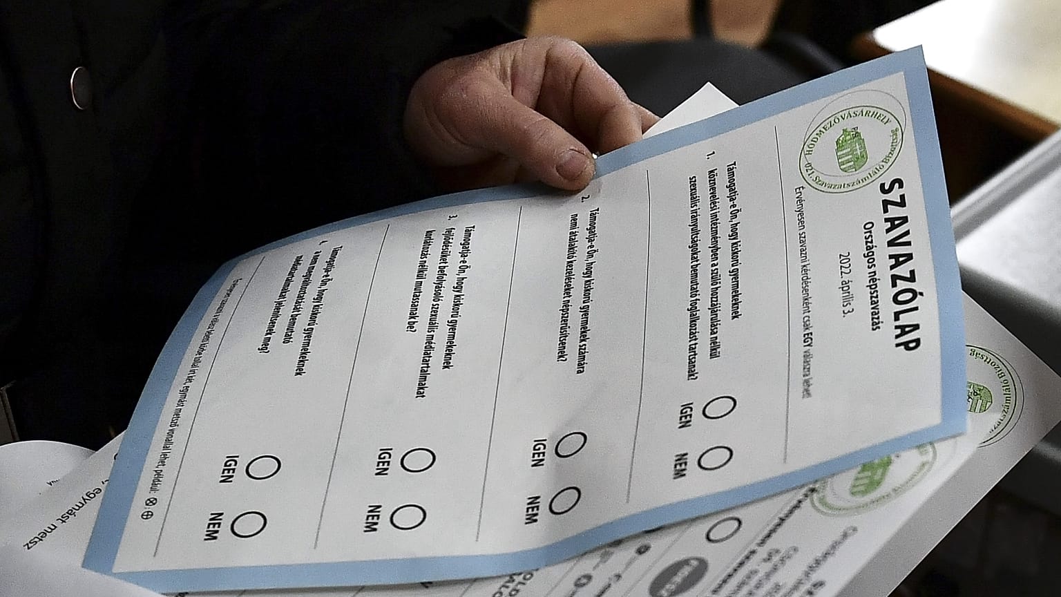 A referendum szavazólapja