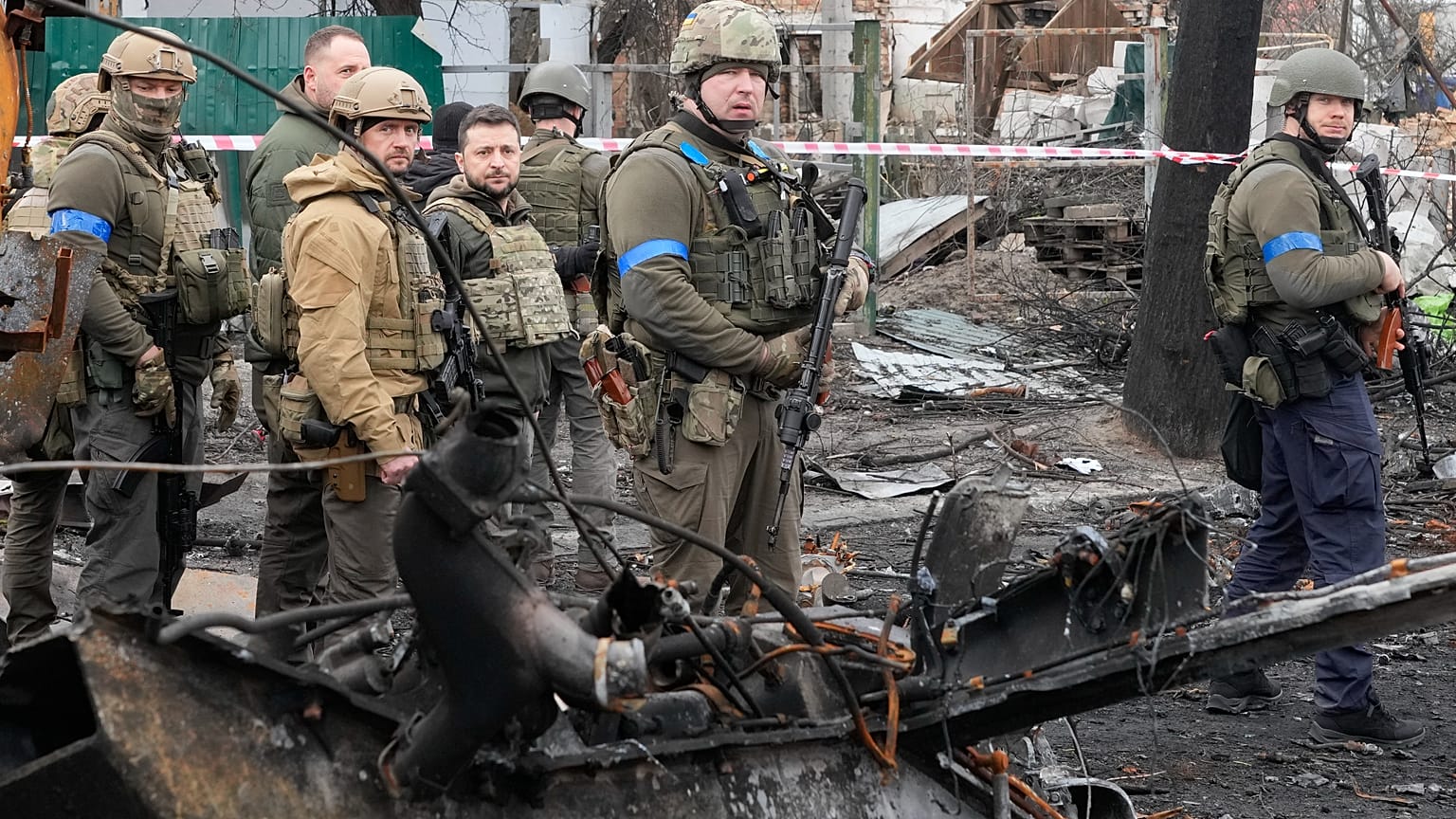Volodymyr Zelensky à Boutcha