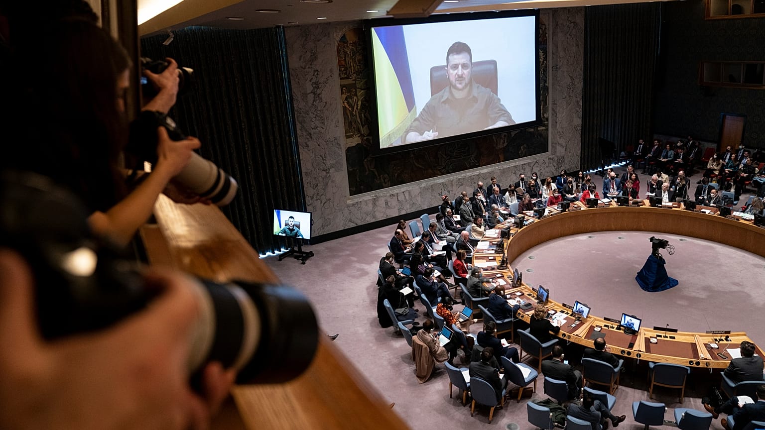 Выступление Владимира Зеленского в Совете безопасности ООН