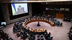 Ukrayna Devlet Başkanı Vladimir Zelenskiy, Birleşmiş Milletler Güvenlik Konseyine (BMGK) hitap etti