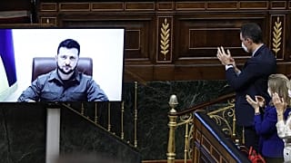 El presidente ucraniano pidió que Occidente se comprometiera más ante la invasión rusa.