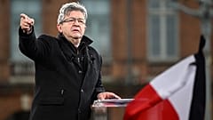 Der Präsidentschaftskandidat der französischen Linkspartei La France Insoumise (LFI), Jean-Luc Melenchon, bei einer Wahlveranstaltung in Toulouse