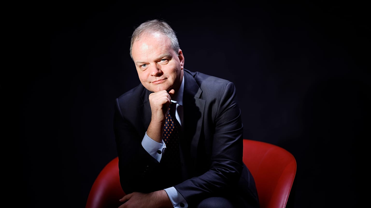 Eike Schmidt, poses for portraits before holding a press conference at the Foreign Press Club in Rome.