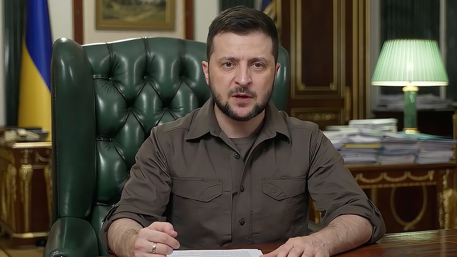 الرئيس الأوكراني فولوديمير زيلينسكي 