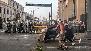 Protestos no Peru
