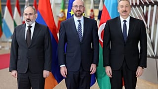 AB Konsey Başkanı Michel, Ermenistan Başbakanı Paşinyan ve Azerbaycan Cumhurbaşkanı Aliyev ile görüştü
