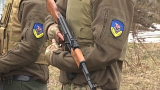 Volontari della Legione georgiana durante un'esercitazione