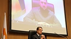 Ο Πρόεδρος Αναστασιάδης στη Βουλή των ώρα της ομιλίας Ζελένσκι