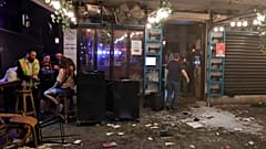Schäden nach dem Angriff in Tel Aviv
