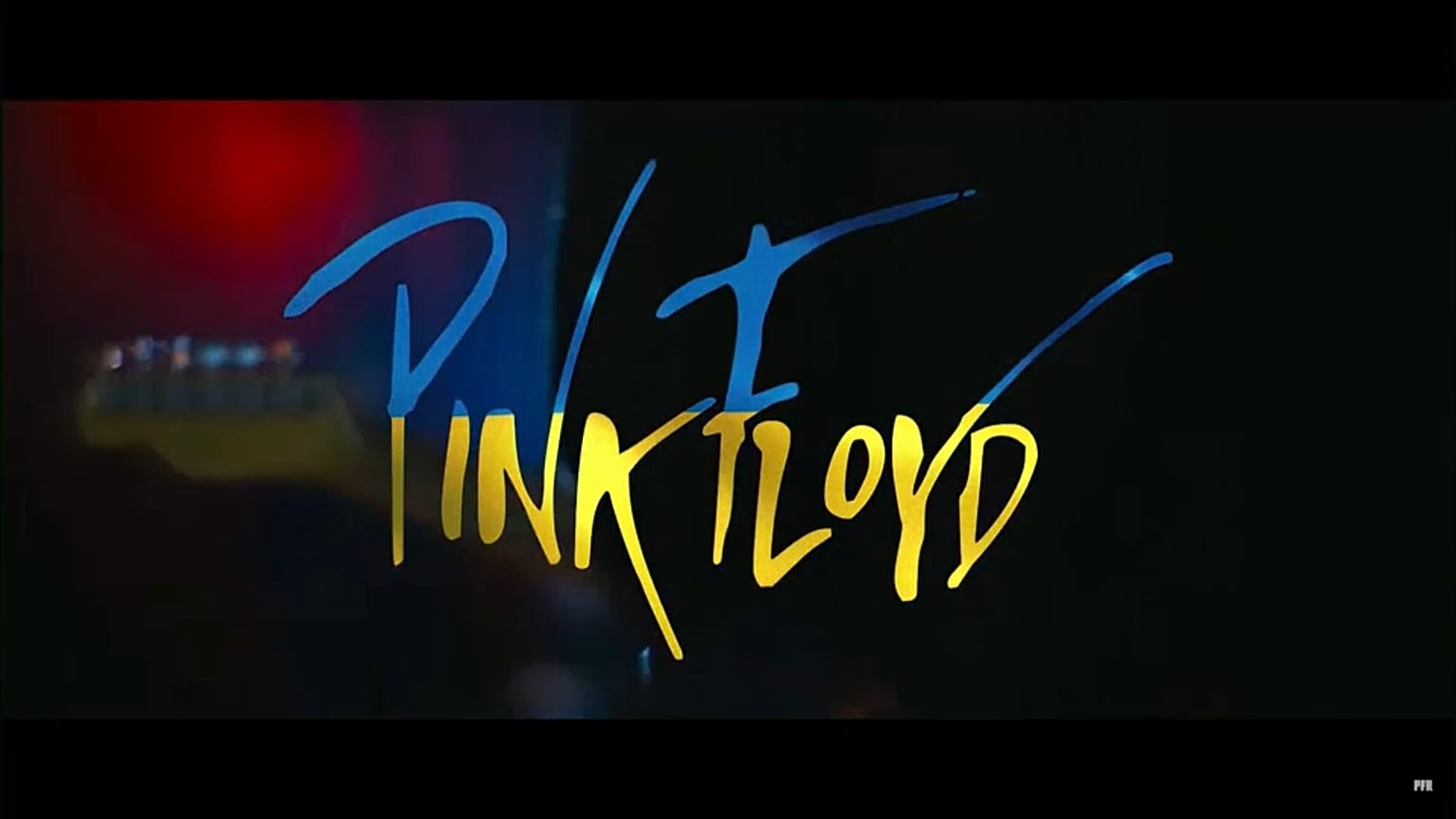 PInk Floyd con i colori dell'Ucraina. 