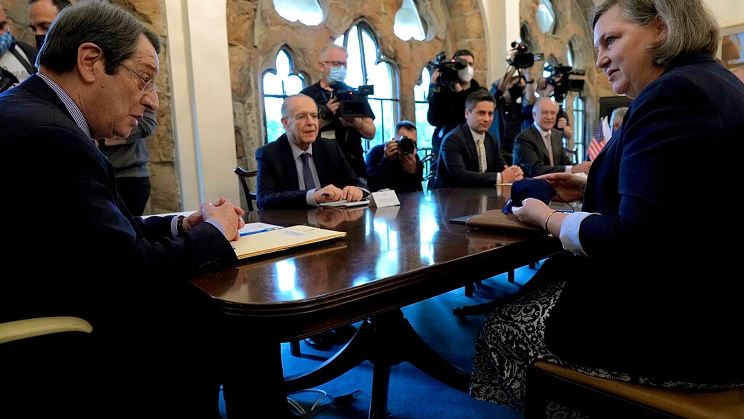 Ο Πρόεδρος της Κύπρου Νίος Αναστασιάδης συναντά την υφυπουργό Εξωτερικών των ΗΠΑ, Βικτώρια Νούλαντ