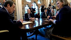 Ο Πρόεδρος της Κύπρου Νίος Αναστασιάδης συναντά την υφυπουργό Εξωτερικών των ΗΠΑ, Βικτώρια Νούλαντ