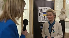 Jornalista da Euronews Meabh Mc Mahon entrevista Presidente da Comissão Europeia