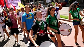 Protestmarsch gegen Präsident Jair Bolsonaro in Sao Paulo