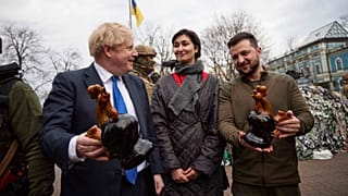 Boris Johnson et Volodymyr Zelensky