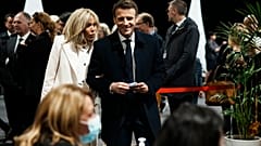 Brigitte und Emmanuel Macron am 10. April 2022 in Le Touquet