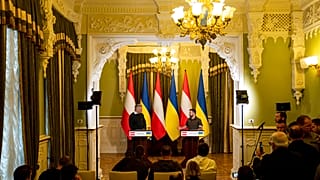 Пресс-конференция Владимира Зеленского и Карла Нехаммера 9 апреля 2022