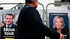 Wahlplakate in Frankreich
