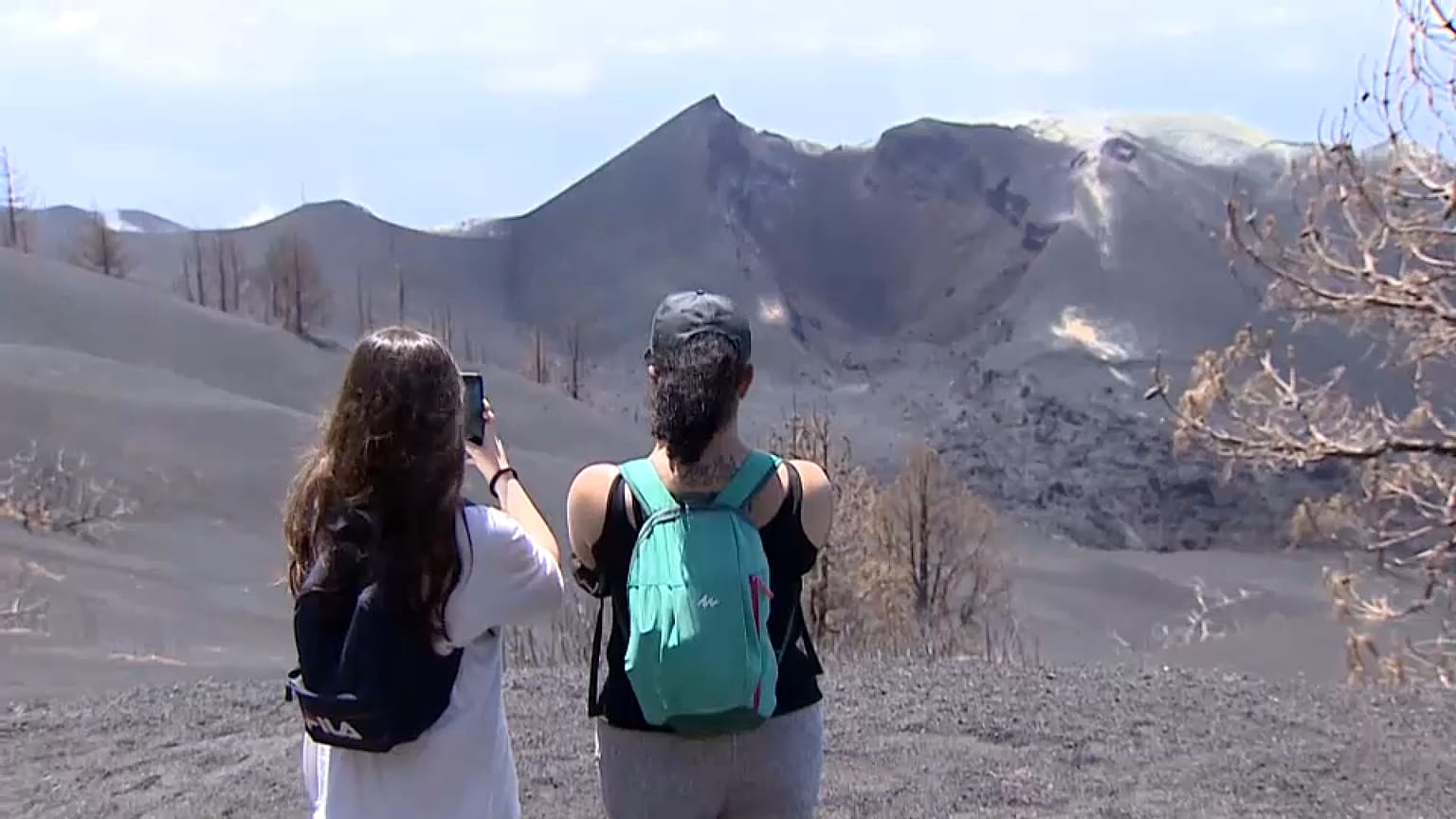 Turistas en La Palma