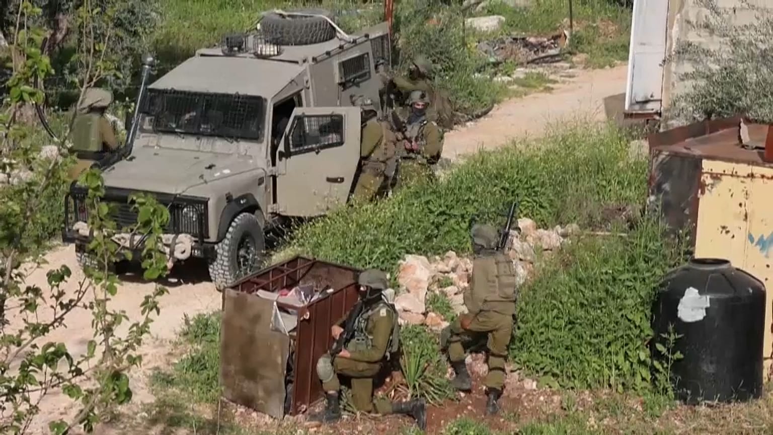 Despliegue del Ejército israelí en Jenin, Cisjordania ocupada, Palestina 12/4/2022 