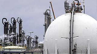 Ein Gastank in einem Chemiewerk in Oberhausen, 6. April 2022.