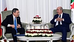 Mario Draghi e Abdelmadjid Tebboune