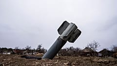 Rakete in der Nähe von Dnipro in der Ukraine